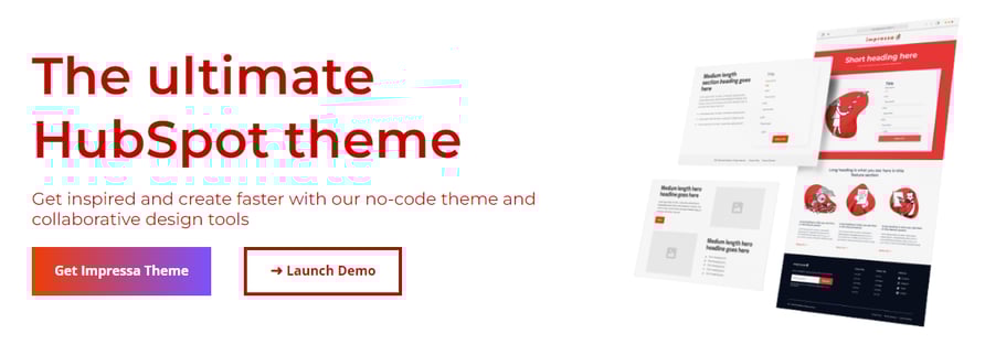 Fixed Hero with Two Buttons HubSpot