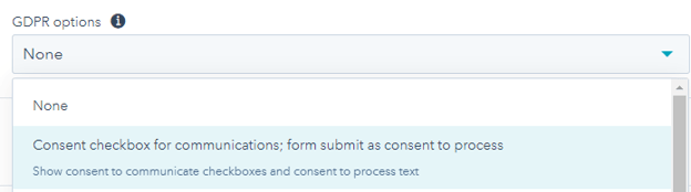 GDPR Options HubSpot